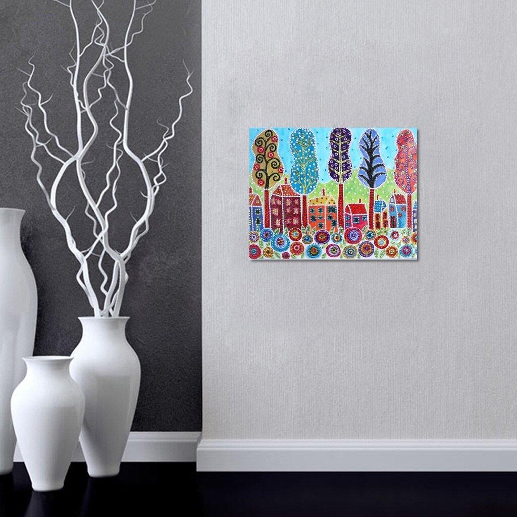 Stadt landschafts haus - Spezial Diamond Painting - Diamond Painting