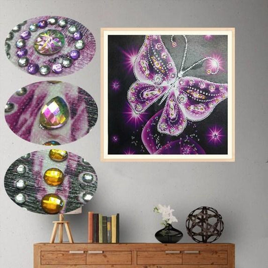 Kristallschmetterling - Spezial Diamond Painting - Diamond Painting