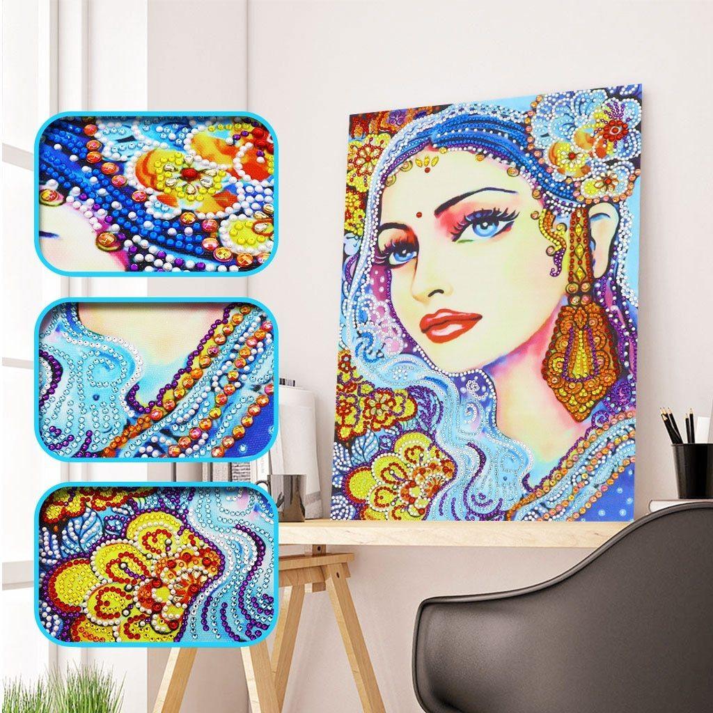 Schönheit des Mädchens - Spezial Diamond Painting - Diamond Painting