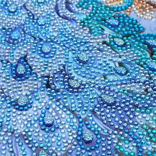 Schönes Pfauenpaar - Spezial Diamond Painting - Diamond Painting