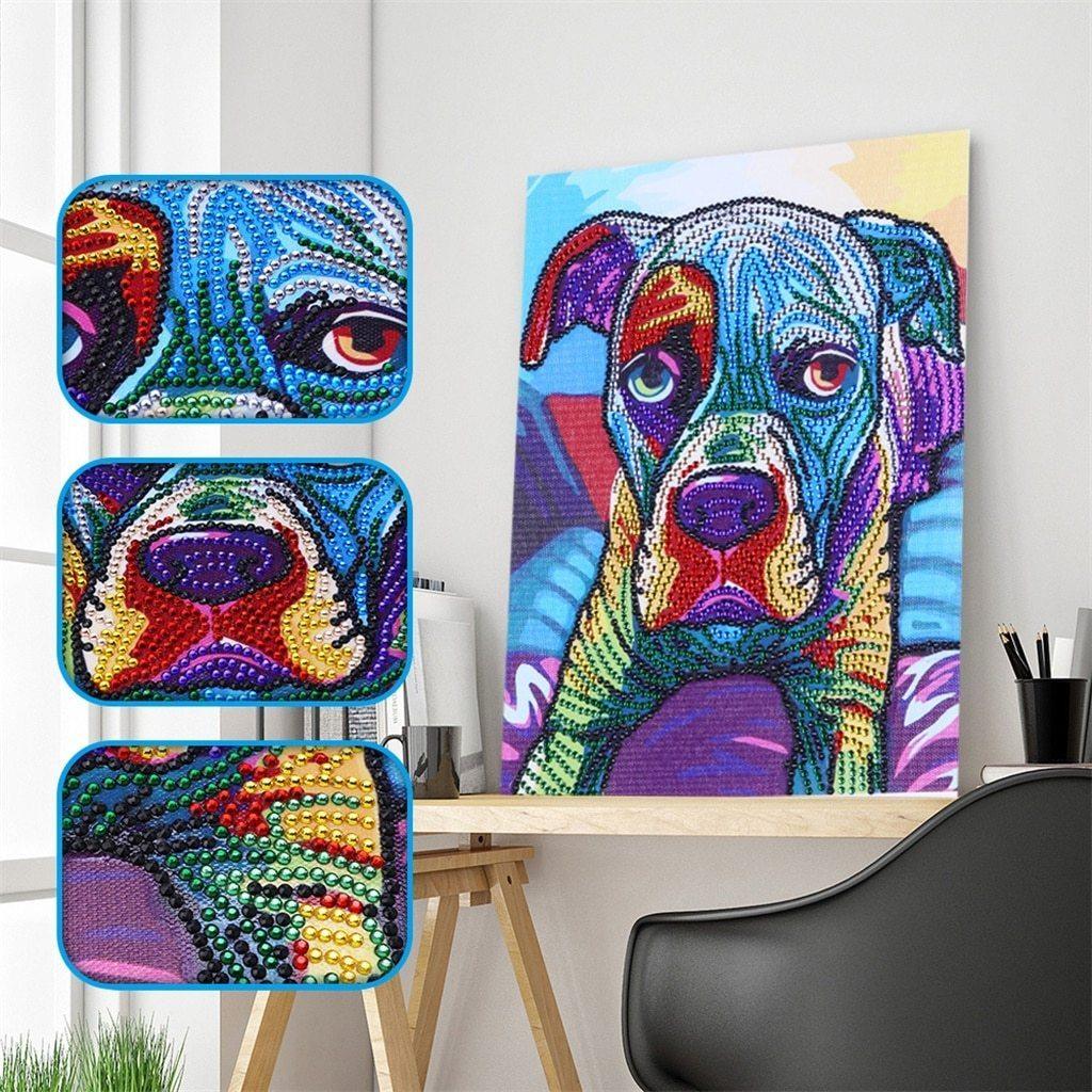 Bunter Hund - Spezial Diamond Painting - Diamond Painting