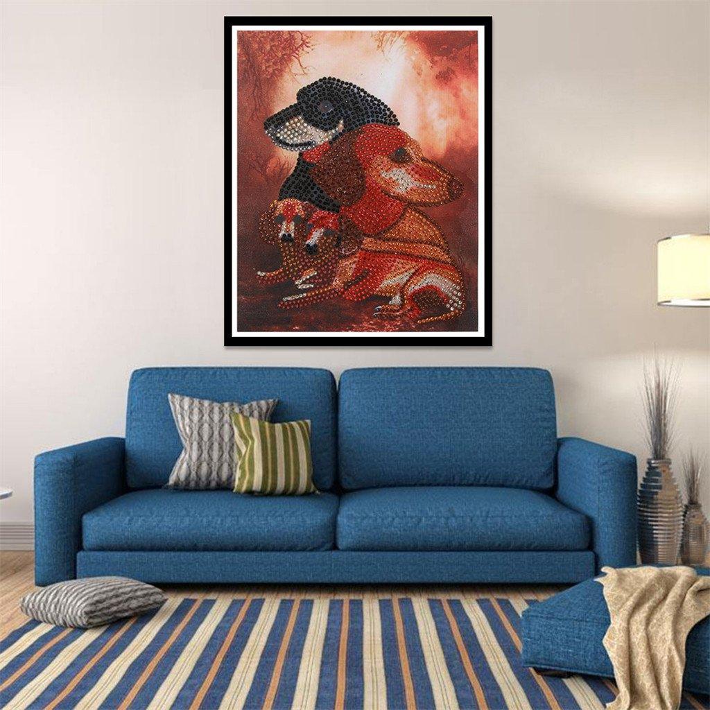 Hundepaar - Spezial Diamond Painting - Diamond Painting