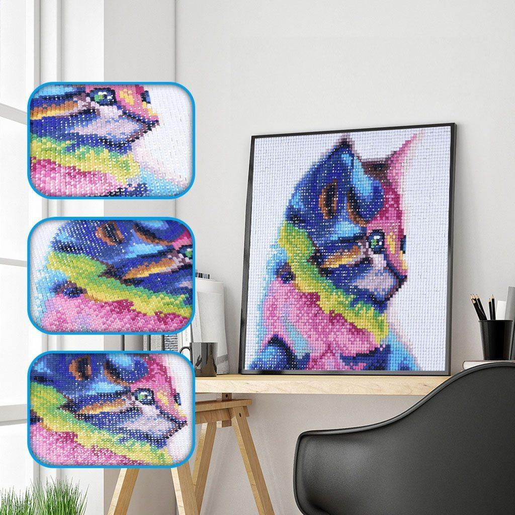 Schöne Katze - Spezial Diamond Painting - Diamond Painting