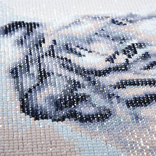 Weißer Tiger - Spezial Diamond Painting - Diamond Painting