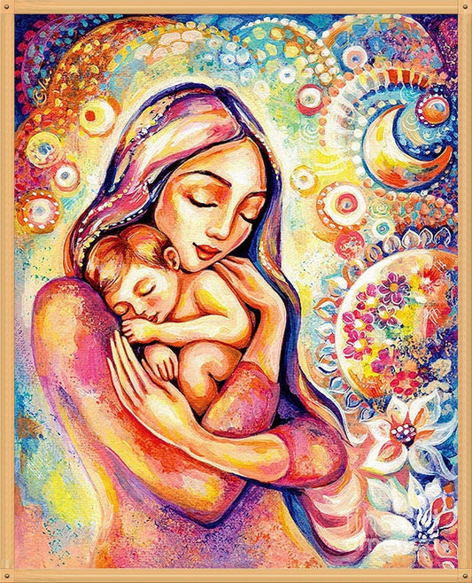 Mutter und Kind - Spezial Diamond Painting - Diamond Painting