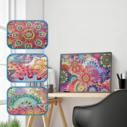 Abstrakte Blumen - Spezial Diamonds Painting - Diamond Painting