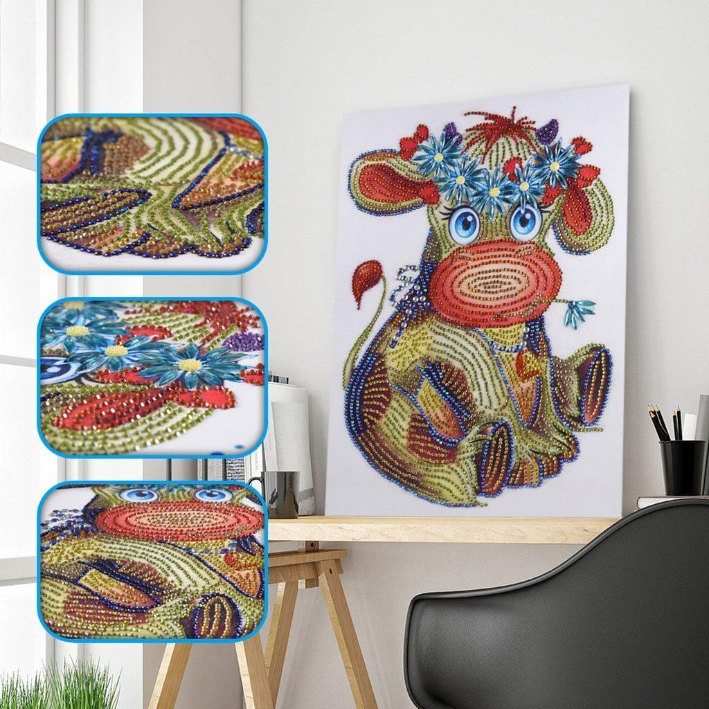 Lustige Kuh - Spezial Diamond Painting - Diamond Painting