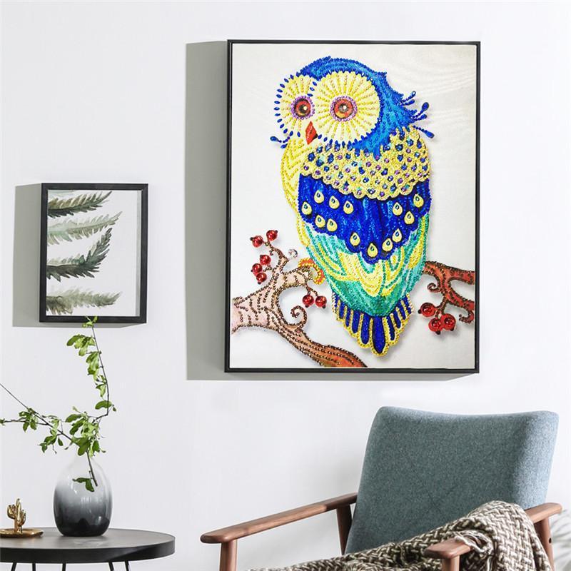Eule - Spezial Diamond Painting - Diamond Painting