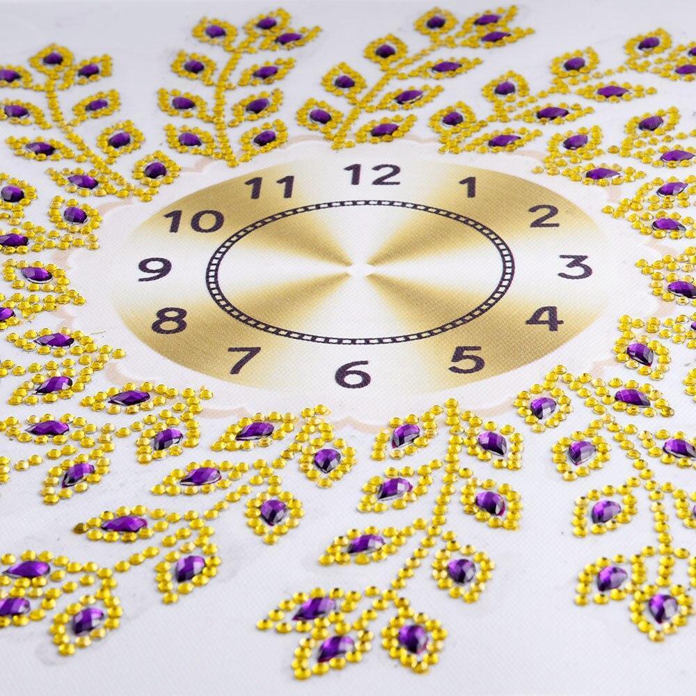 Naturistische Wanduhr - Spezial Diamond Painting - Diamond Painting