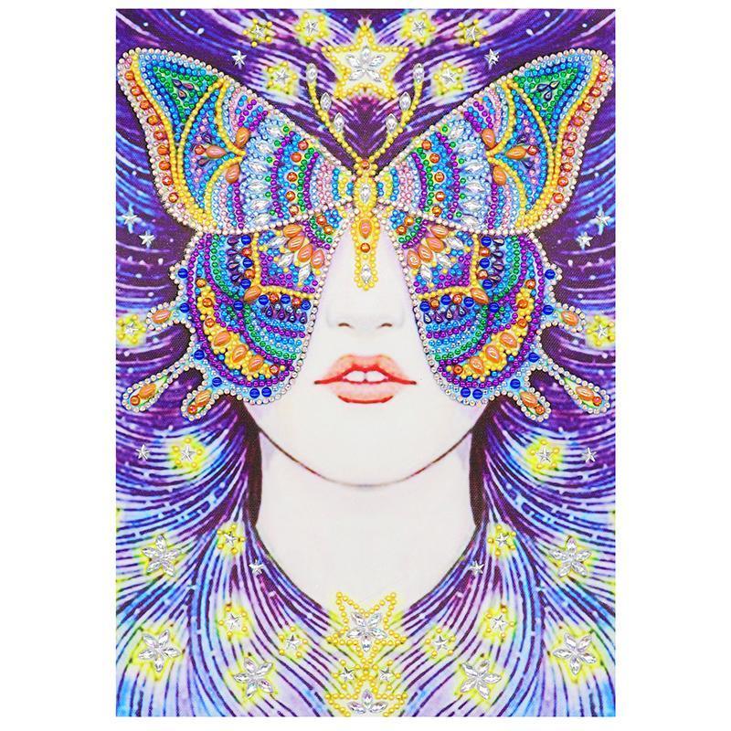 Schmetterlingsmaske - Spezial Diamond Painting - Diamond Painting
