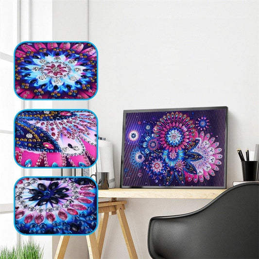 Abstrakte Blumen Spezial Diamond Painting - Diamond Painting