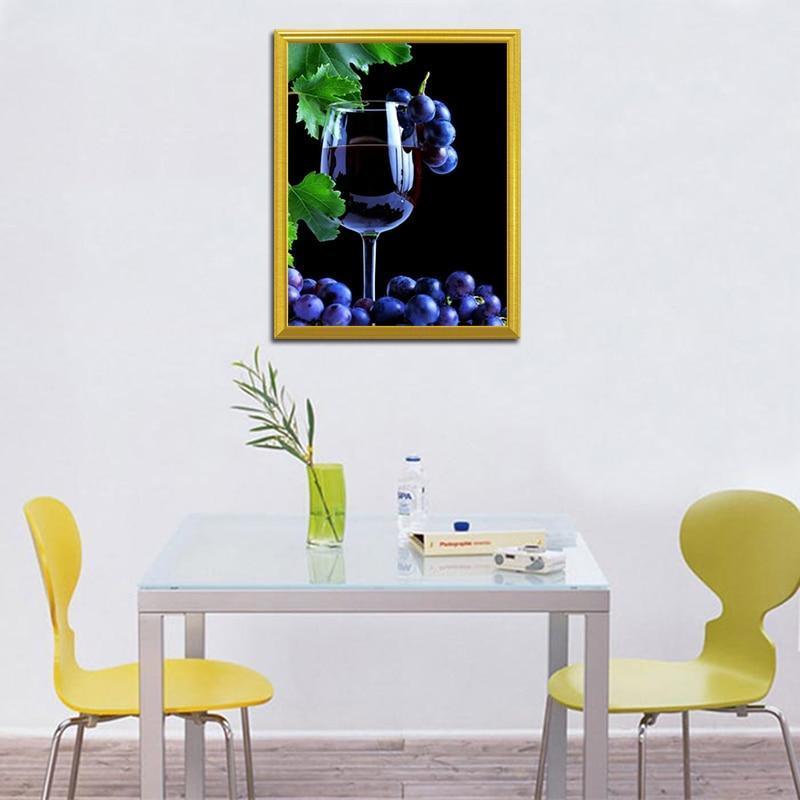 Weinglas Diamond Painting Kit - Diamond Painting
