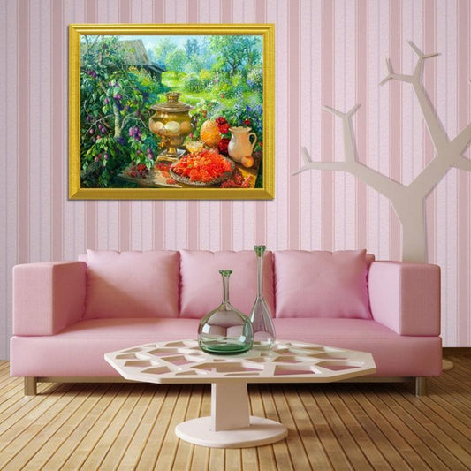 Ein Gartenpicknick DIY Diamond Painting - Diamond Painting
