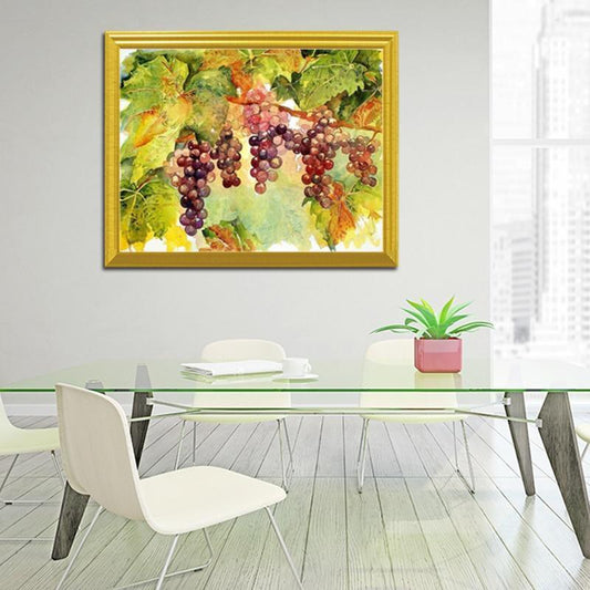 Hängende Trauben DIY Malerei - Diamond Painting