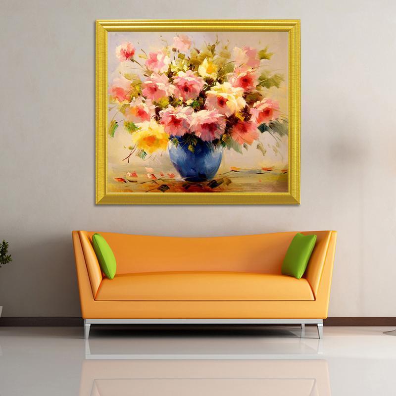 Hübsche Blumen & Vase DIY Malerei - Diamond Painting