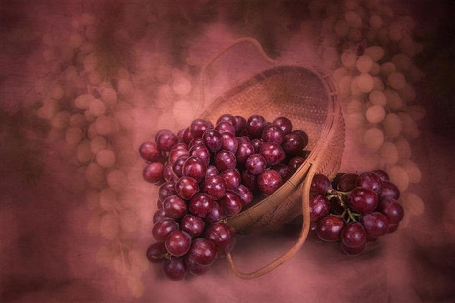 Rote Trauben DIY Diamond Painting - Diamond Painting