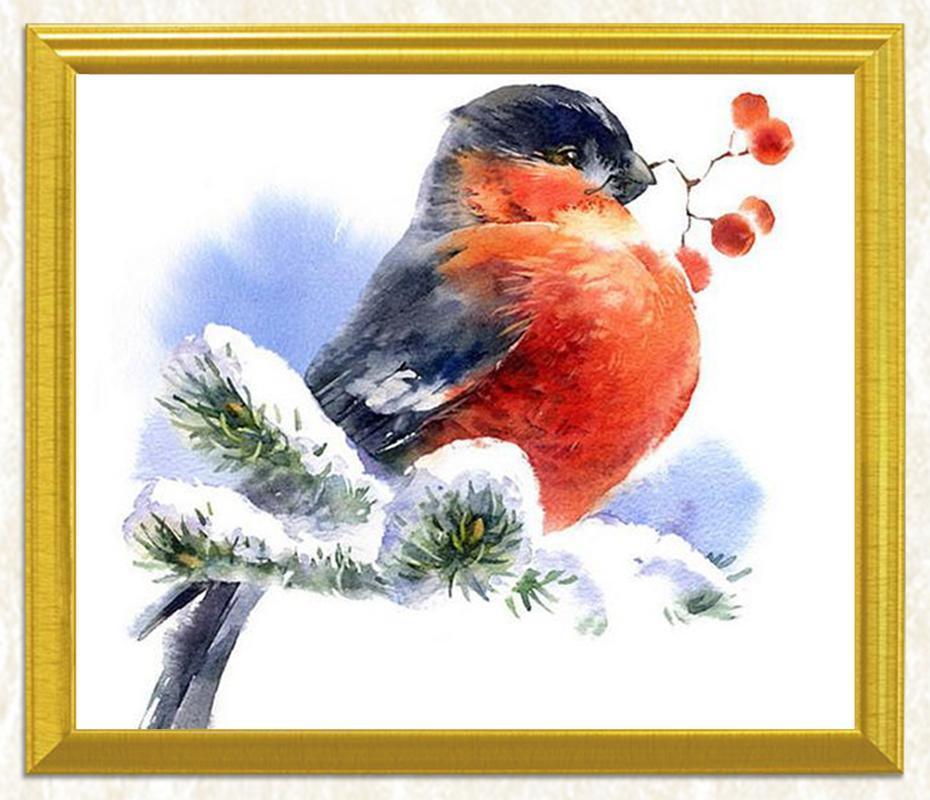 Schneespatz Diamond Painting - Diamond Painting