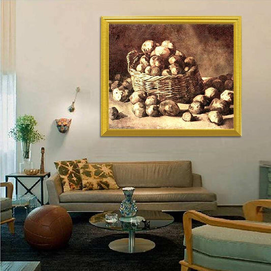 Kartoffeln im Korb - Vincent Van Gogh - Diamond Painting