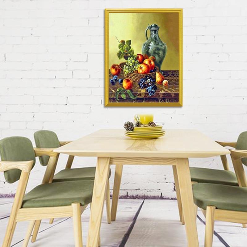 Flasche & Obstkorb Diamond Painting - Diamond Painting