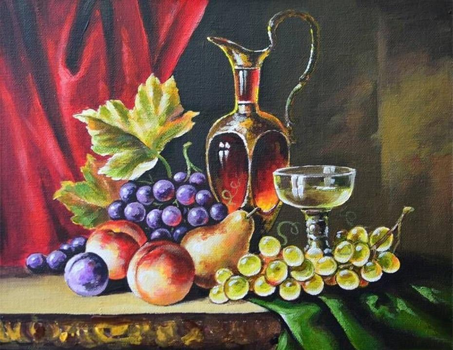 Stillleben Früchte DIY Diamond Painting Kit - Diamond Painting
