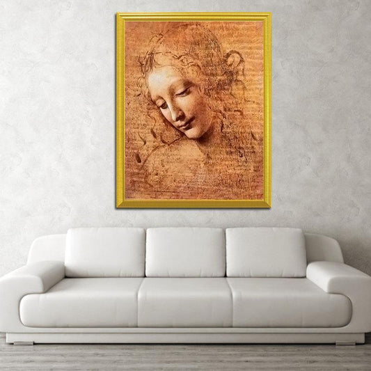 Mädchenporträt Diamond Painting - Leonardo Da Vinci - Diamond Painting