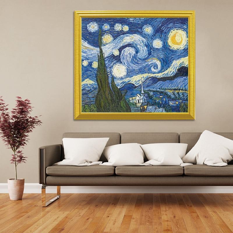 Sternennacht nach Vincent van Gogh als Diamond Painting Set, Ansicht 2