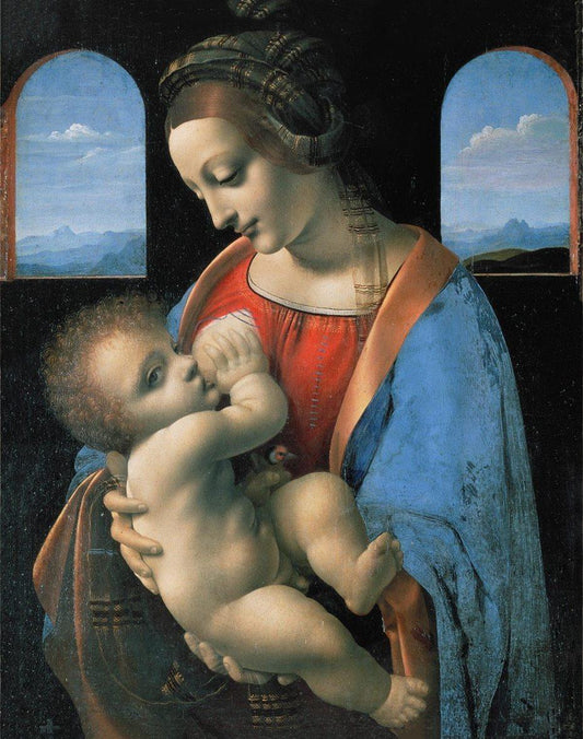 Madonna Litta nach Leonardo da Vinci als Diamond Painting Set