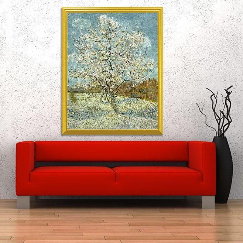 Rosa Pfirsichbaum - Vincent Van Gogh - Diamond Painting