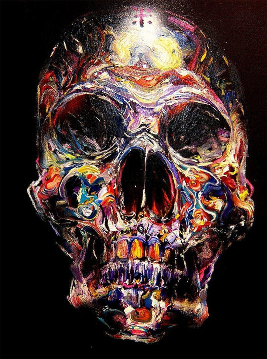 Bunter Schädel DIY Diamond Painting - Diamond Painting