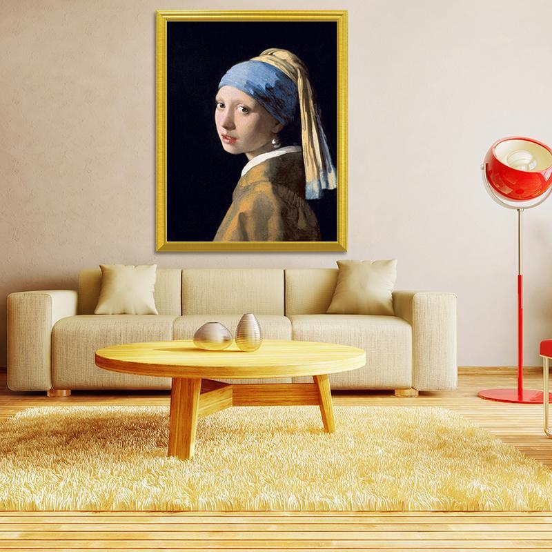 Mädchenkrippe Porträt Diamond Painting - Diamond Painting