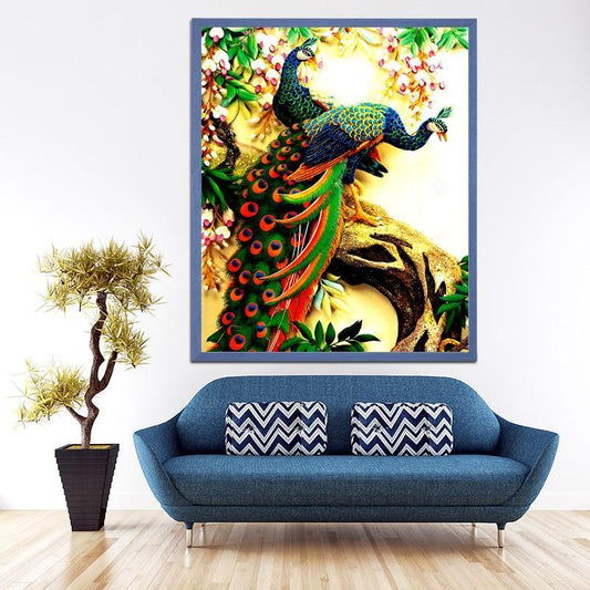 Bunter Pfau Diamond Painting - Diamond Painting