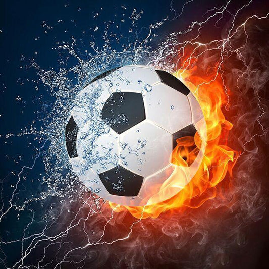 Blazing & Splashing Soccer DIY-Malerei - Diamond Painting
