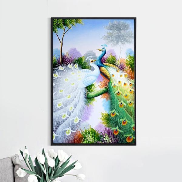 Pfauenpaar DIY Diamond Painting - Diamond Painting