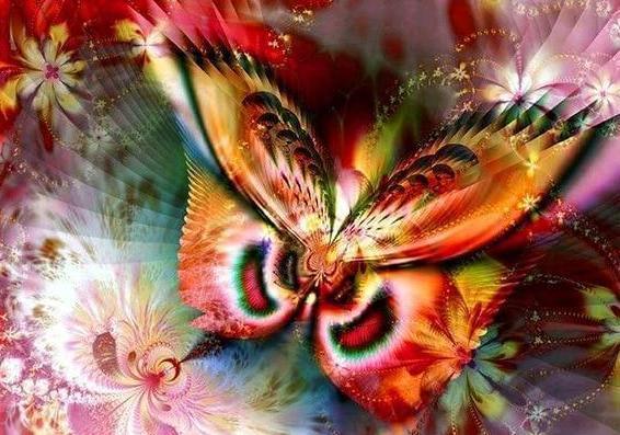 Fliegender Schmetterling DIY Diamond Painting - Diamond Painting